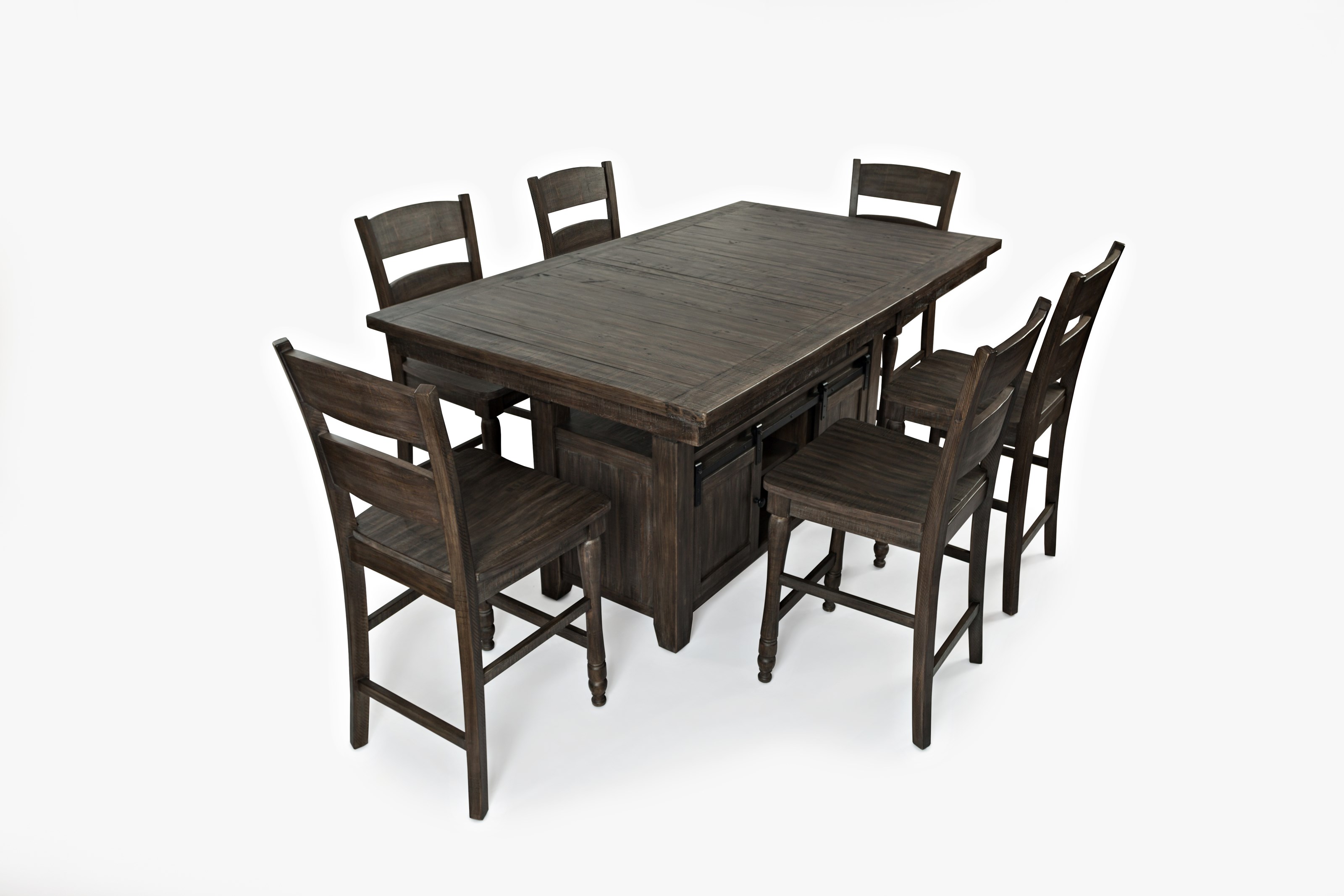 Madison county vintage white sales extendable adjustable height dining table